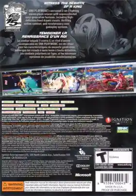 King of Fighters 12 (USA) box cover back